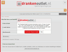 Tablet Screenshot of drankenoutlet.nl